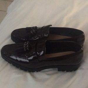 Zara Shoes size 10 Burgundy used once